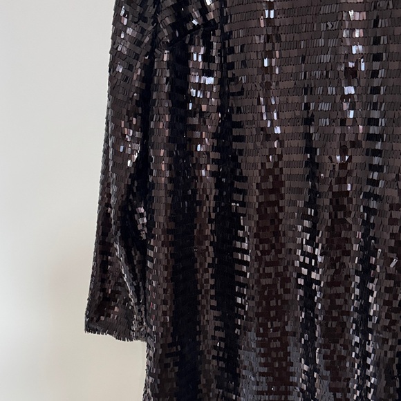 Who What Wear Black Sequin Dress - Picture 5 of 8